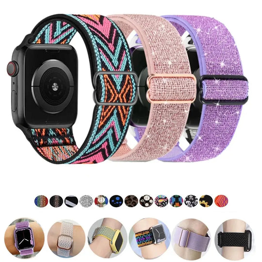 Apple Watch Nylon Band - Stylish, Durable, Elastic Design