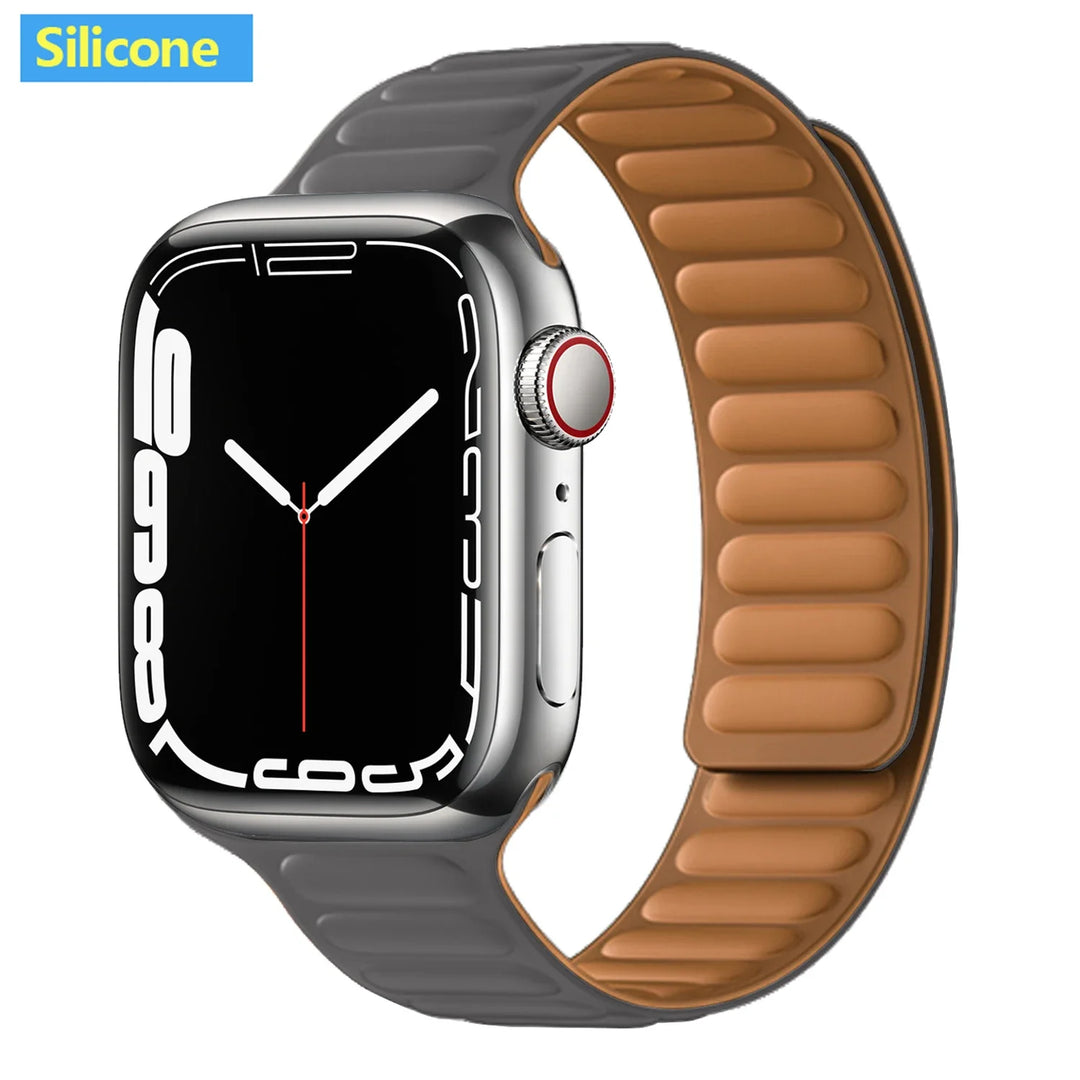 Apple Watch Leather Band - Premium Magnetic Loop Strap