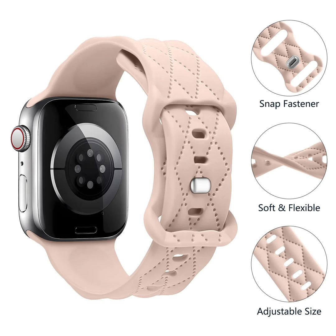 Apple Watch Silicone Strap - Soft Flexible Waterproof Band