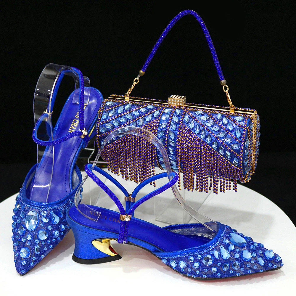 High Quality Ladies Shoes And Bags Set HAQ1-5