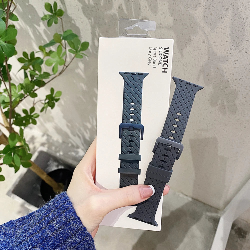 Apple Watch Silicone Strap - Soft Comfortable Rubber Band