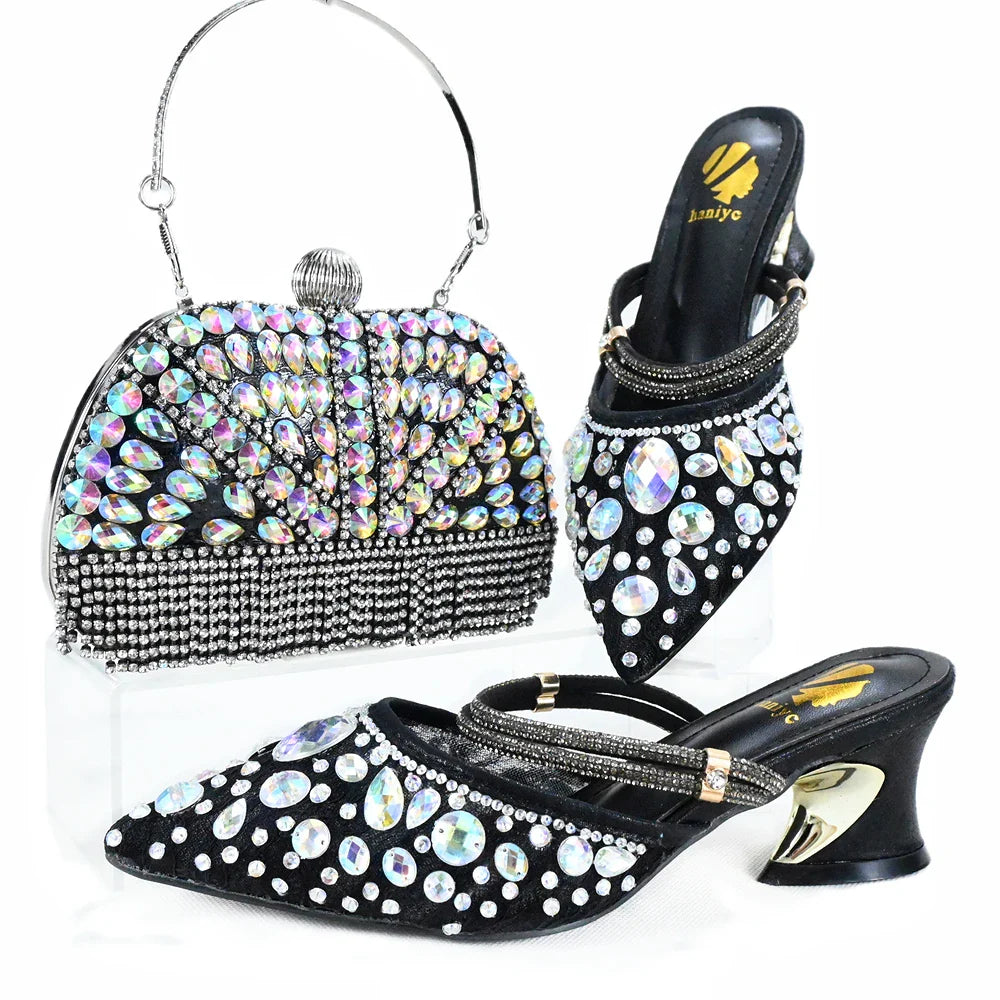 High Quality Ladies Shoes And Bags Set HJK1-10