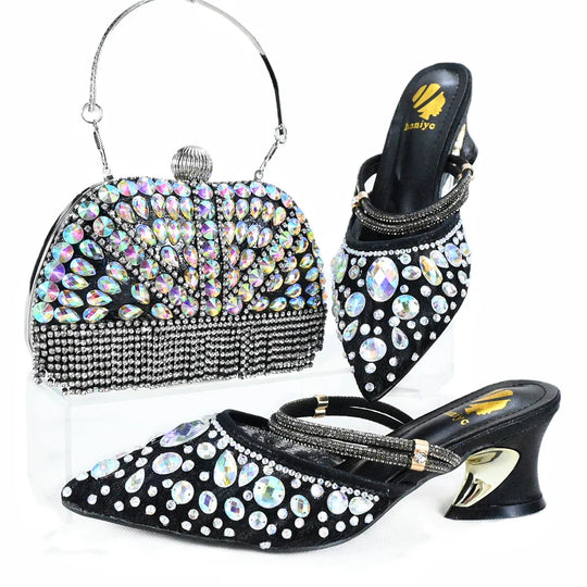 High Quality Ladies Shoes And Bags Set HJK1-10