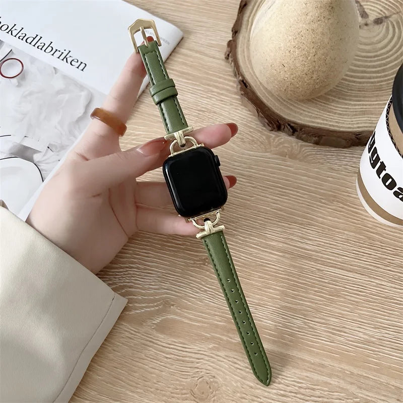 Apple Watch Genuine Leather Strap - Classic Durable Design