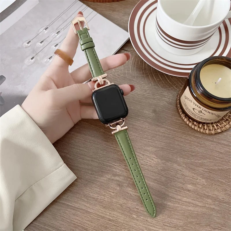 Apple Watch Genuine Leather Strap - Classic Durable Design