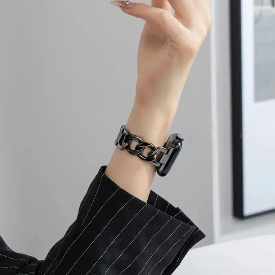 Apple Watch Metal Chain Strap - Premium Stylish Design