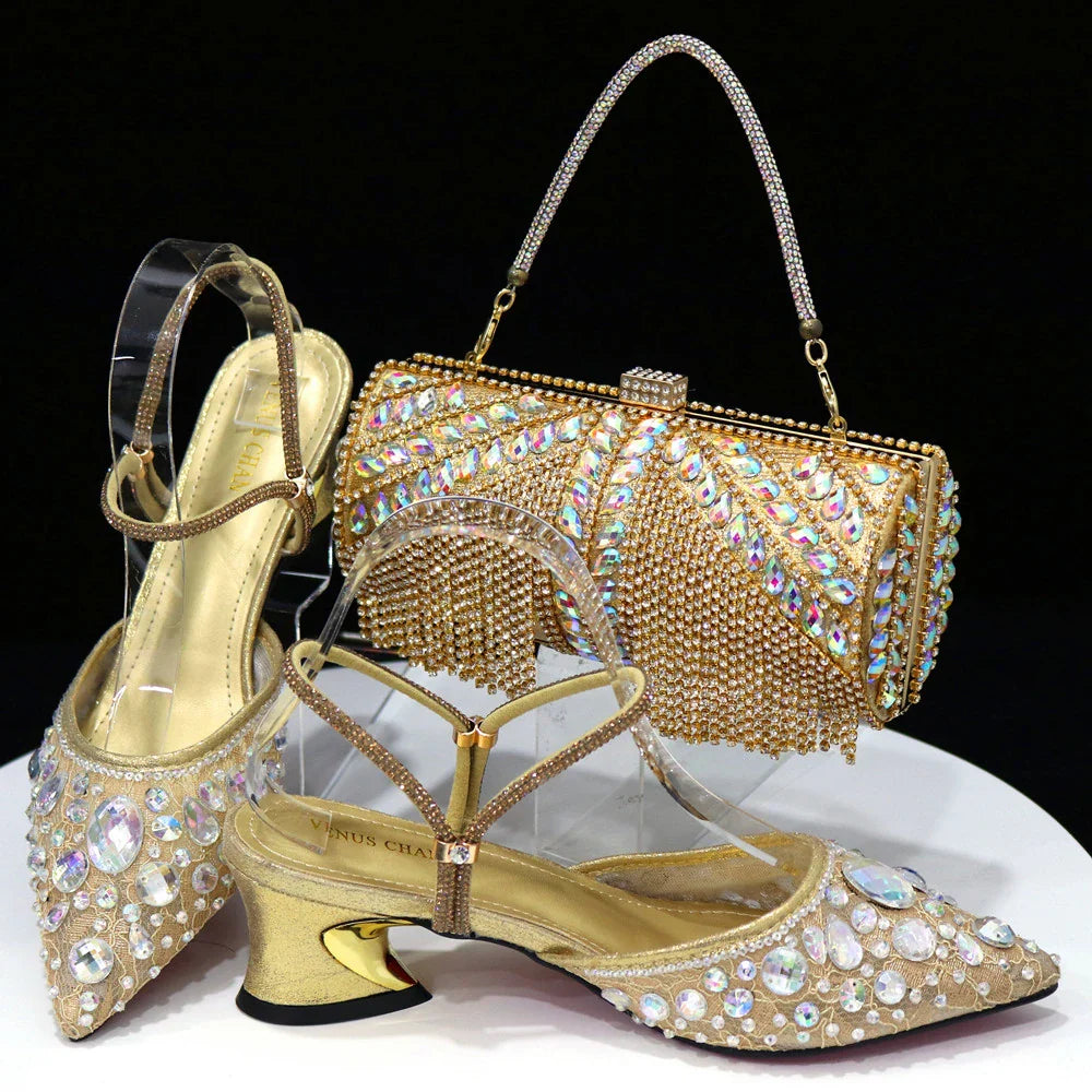 High Quality Ladies Shoes And Bags Set HAQ1-5