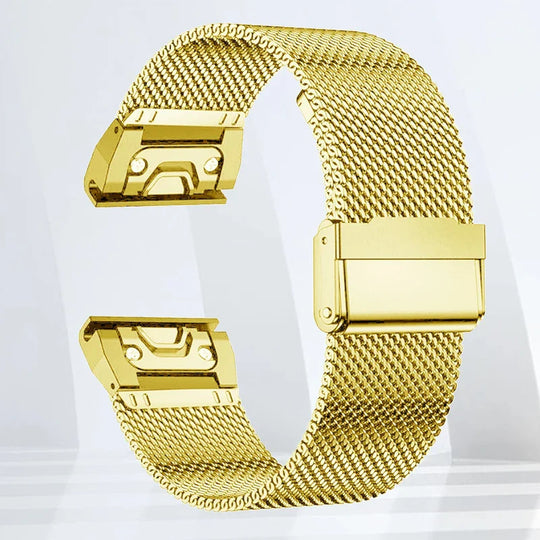 Garmin Stainless Steel Band - Durable Metal Strap Bracelet