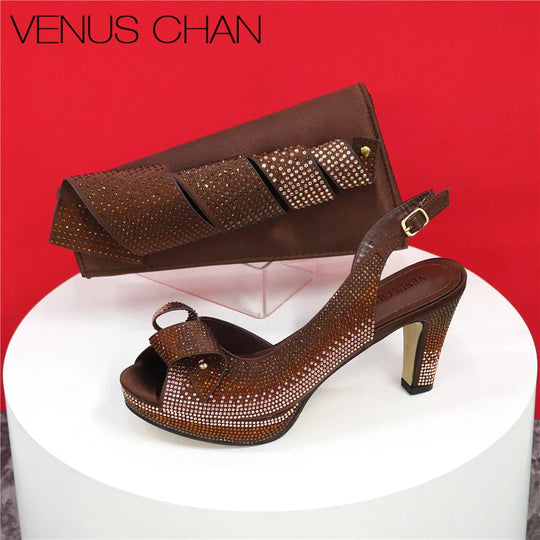 Pattern Popularity Noble Women's Shoes And Bag Set