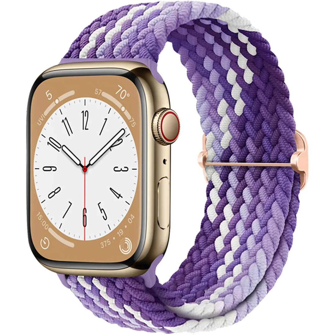 Apple Watch Braided Strap - Soft Elastic Nylon Band