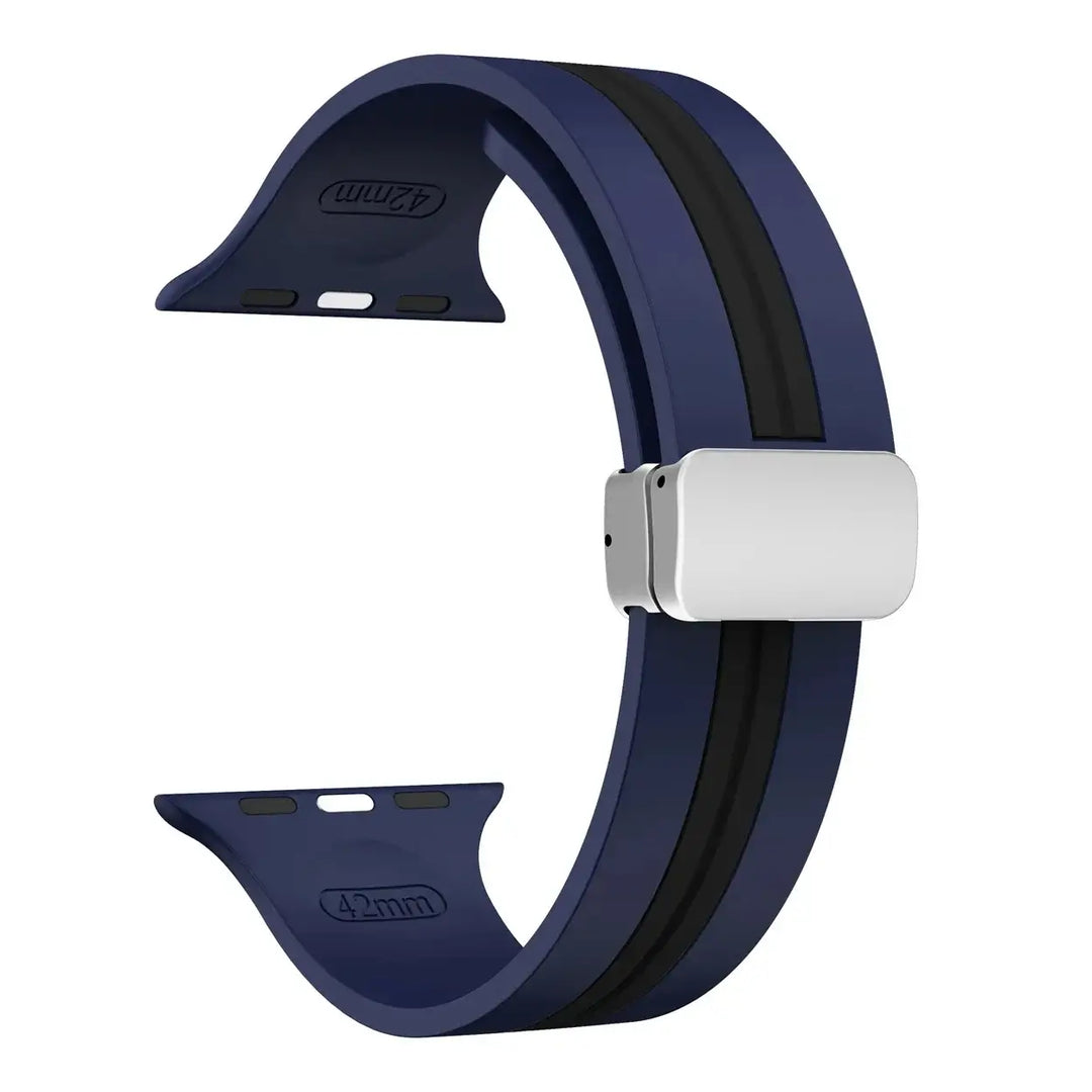 Apple Watch Silicone Strap - Durable Magnetic Closure Design