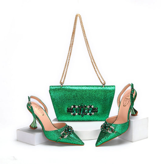 High Quality Style Ladies Shoes And Bags Set HMA1-4