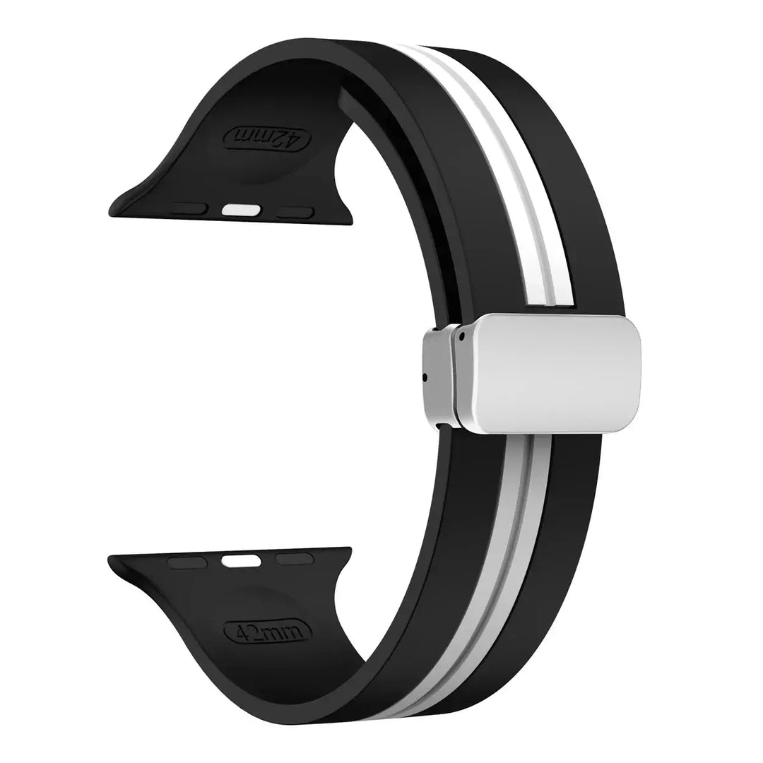 Apple Watch Silicone Strap - Durable Magnetic Closure Design