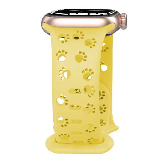 Apple Watch Silicone Strap - Soft Hollow-Out Cat Pattern