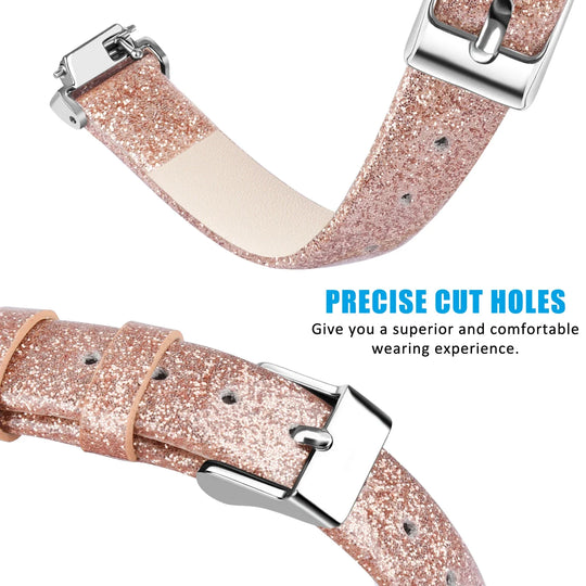 Fitbit Inspire 2, 1, HR Leather Strap - Premium Comfortable Band