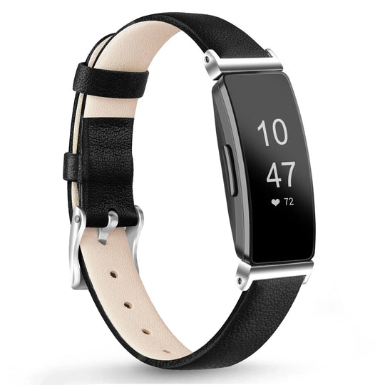 Fitbit Inspire 2, 1, HR Leather Strap - Premium Comfortable Band