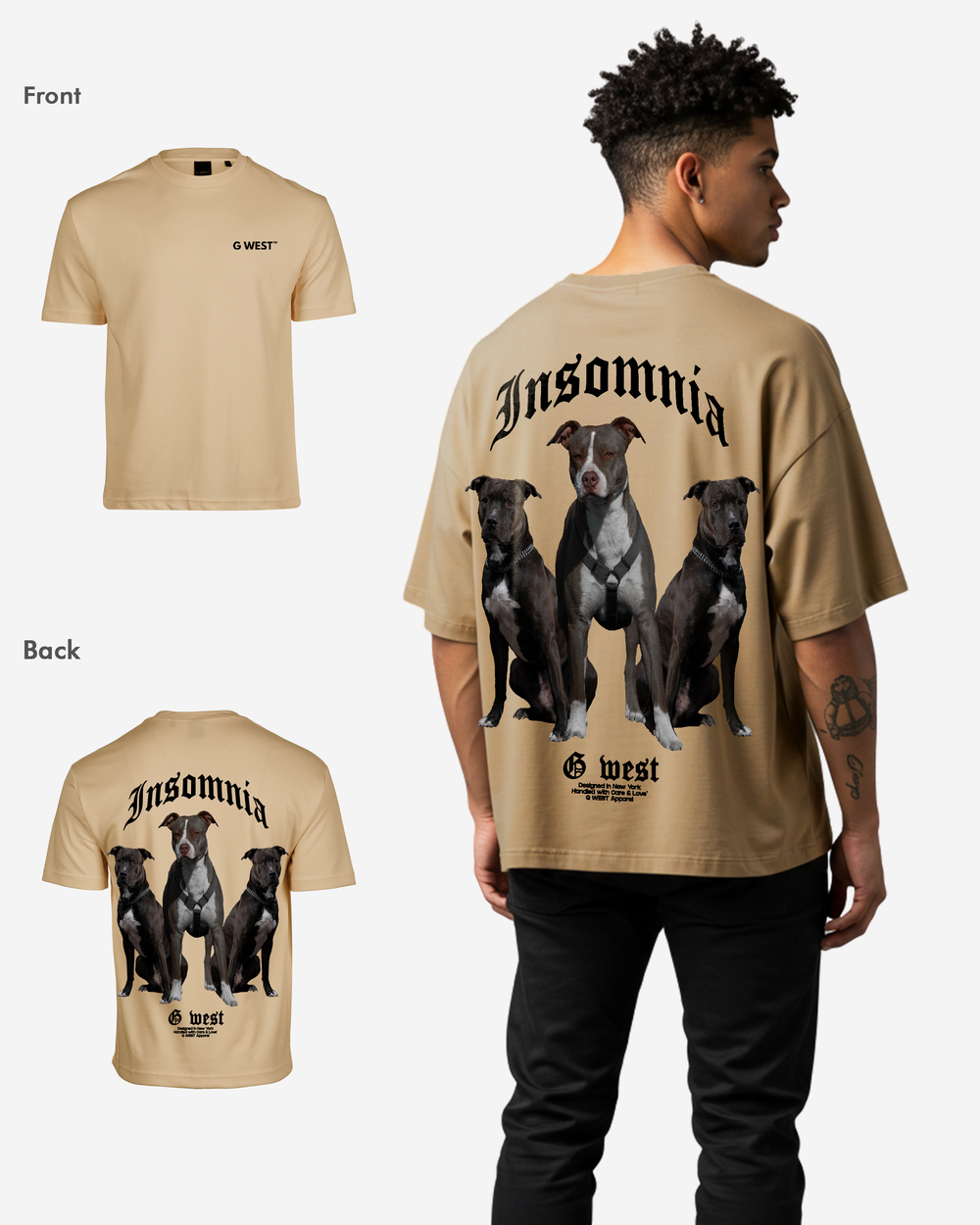 G-West G West Oversized Pitbulltant Shirt Mens