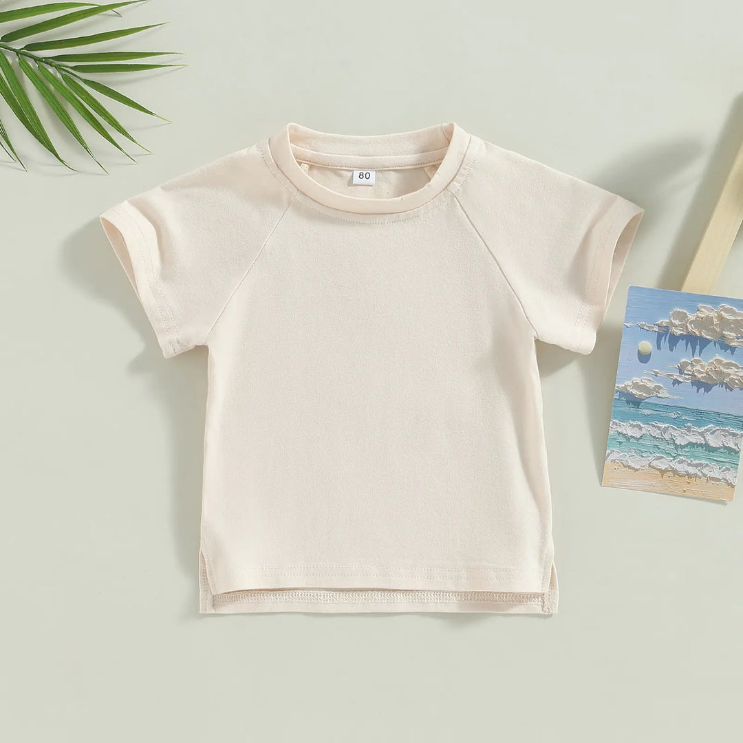 Toddler Kids Baby Girls Boys Summer Casual Tops - # BOAA11510016