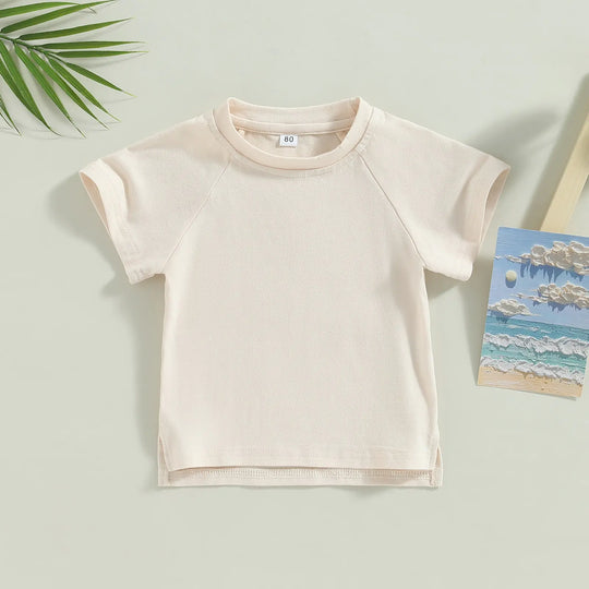 Toddler Kids Baby Girls Boys Summer Casual Tops - # BOAA11510016