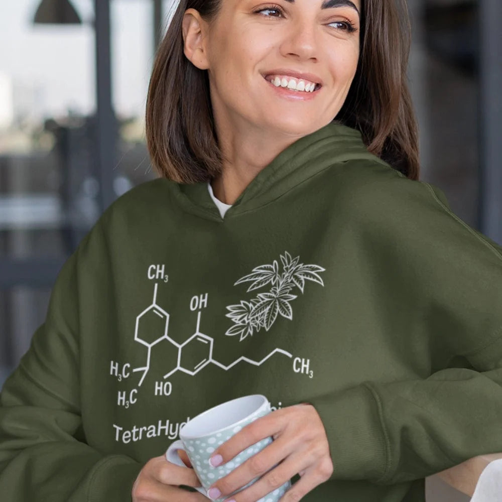 Tetrahydrocannabinol (THC) Cannabis Hoodie