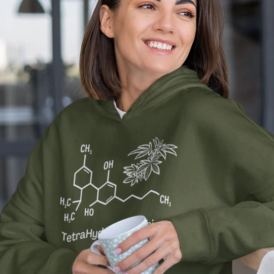 Tetrahydrocannabinol (THC) Cannabis Hoodie