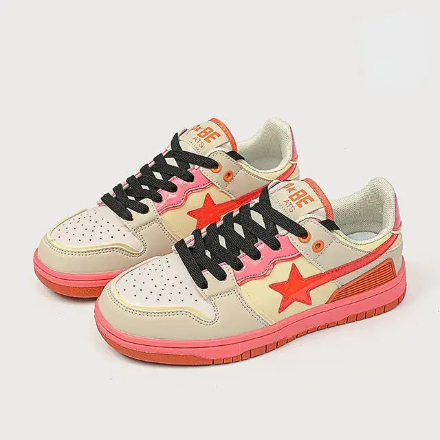 Y2K Retro Star Multicolor Sneakers