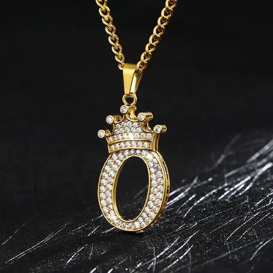 Zircon Alphabet Necklace - Personalized Pendant