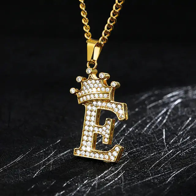 Zircon Alphabet Necklace - Personalized Pendant