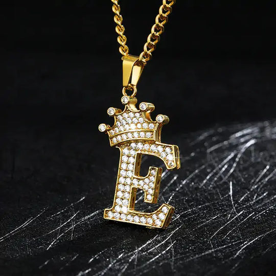 Zircon Alphabet Necklace - Personalized Pendant