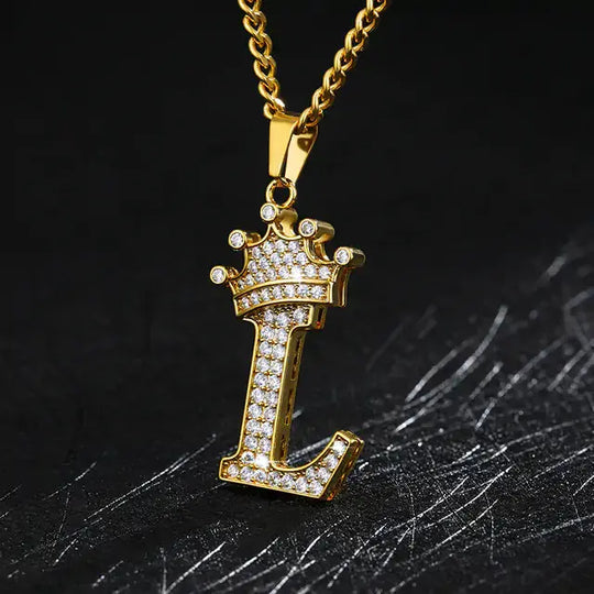 Zircon Alphabet Necklace - Personalized Pendant