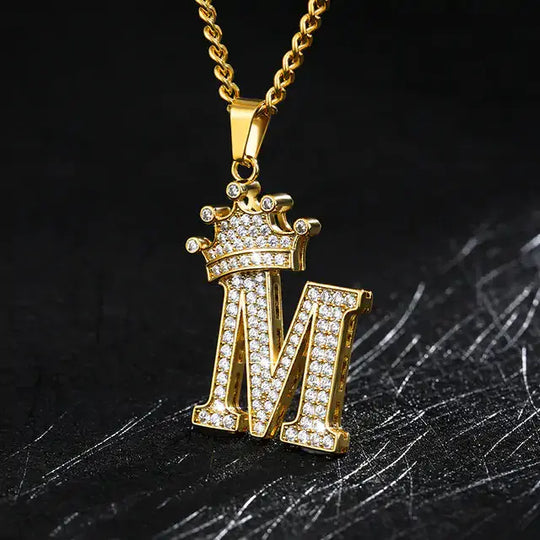 Zircon Alphabet Necklace - Personalized Pendant