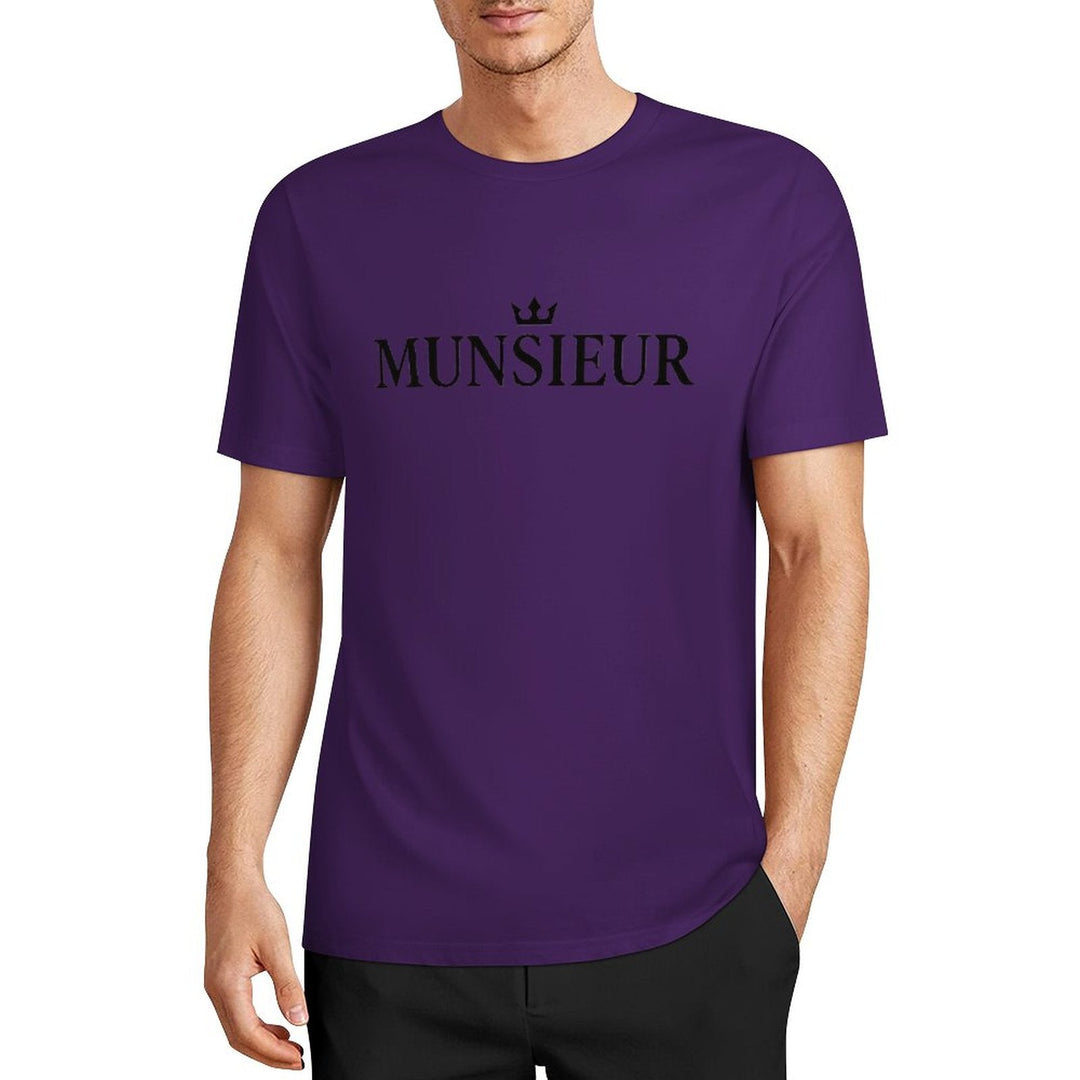 Munsieur Summer Signature Tee for Men Cotton Comfortable