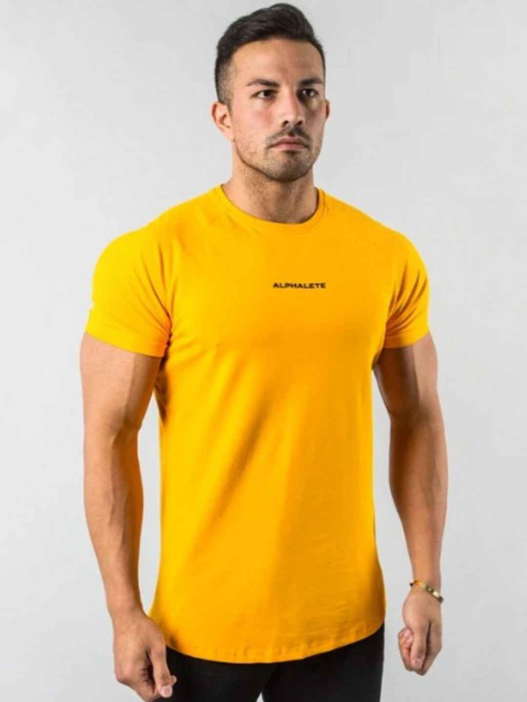 Men's Plus Size Letter Round Neck Short Sleeve T-Shirt