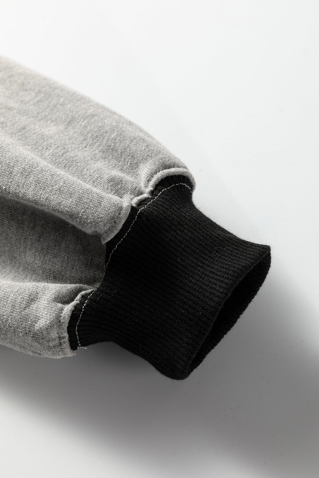 Colorblock Crewneck Henley Sweatshirt