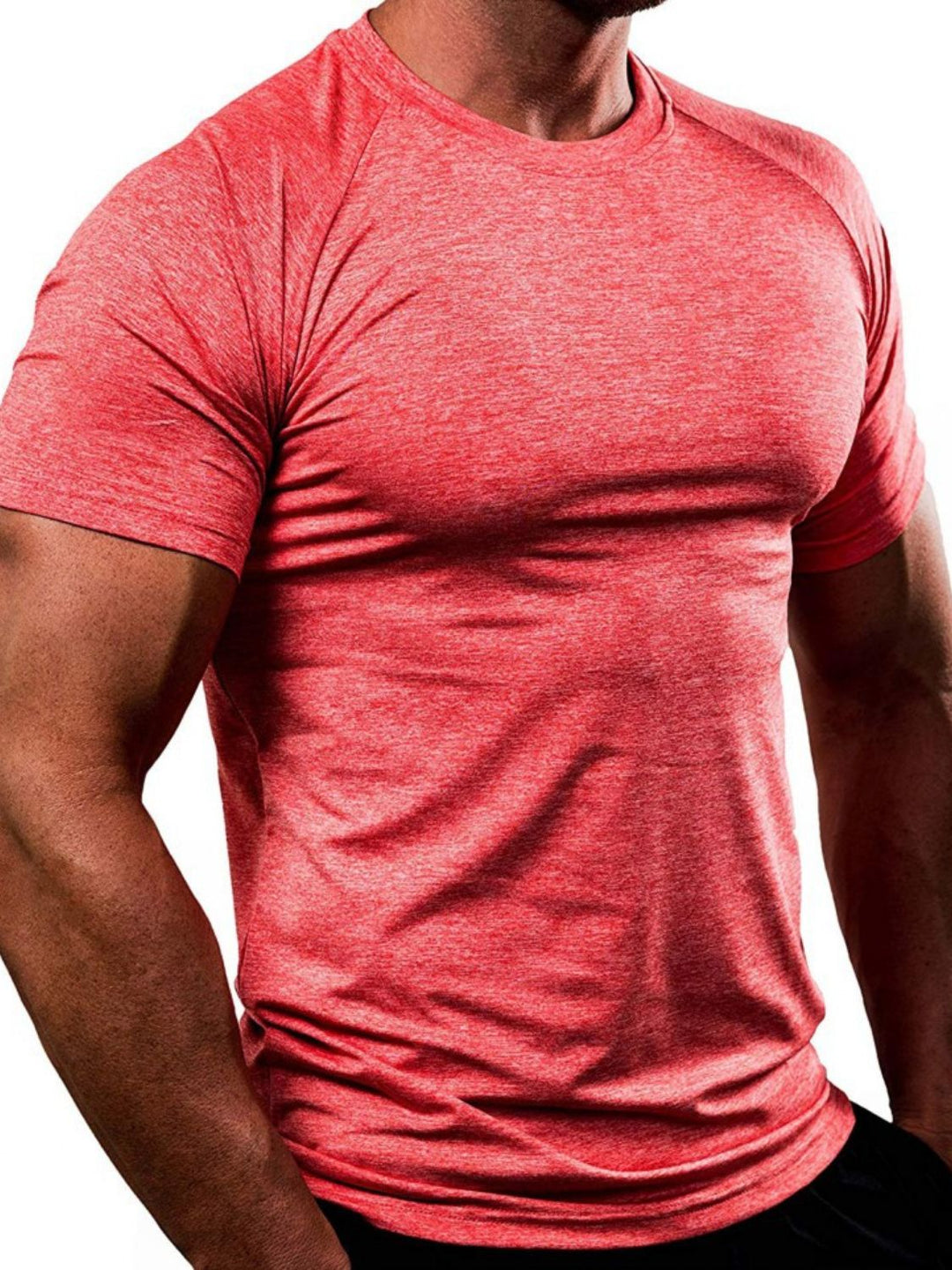 Men's Plus Size Round Neck Short Sleeve T-Shirt