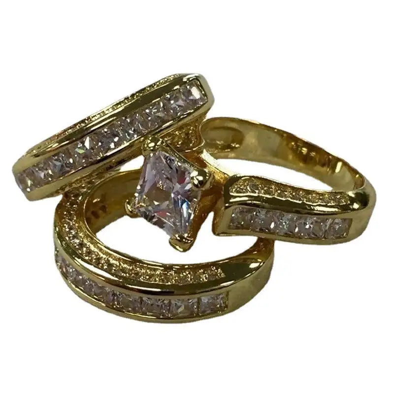 White Zircon Commemorative Women's Love Ring