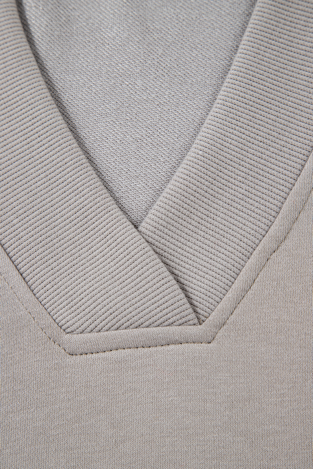 Western Aztec Embroidered Sleeve V-Neck Sweatshirt