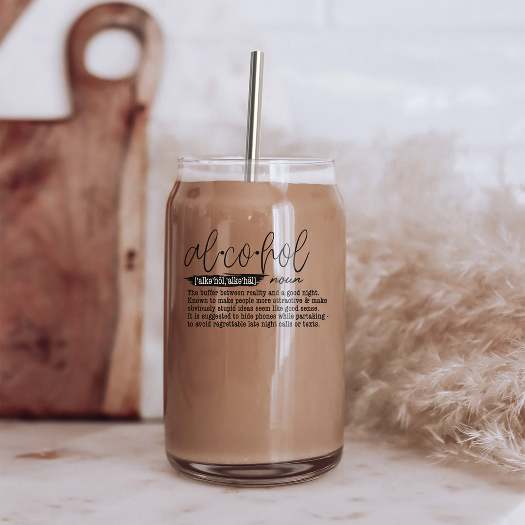 17oz Glass Tumbler With Bamboo Lid And Straw Reusable Insulated Cup For Coffee Tea Beer