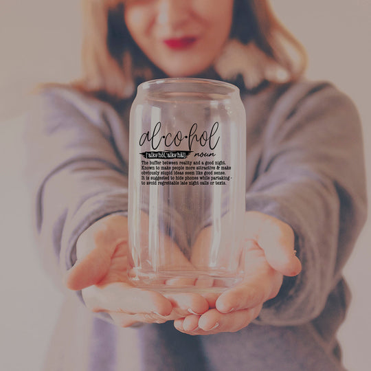 17oz Glass Tumbler With Bamboo Lid And Straw Reusable Insulated Cup For Coffee Tea Beer