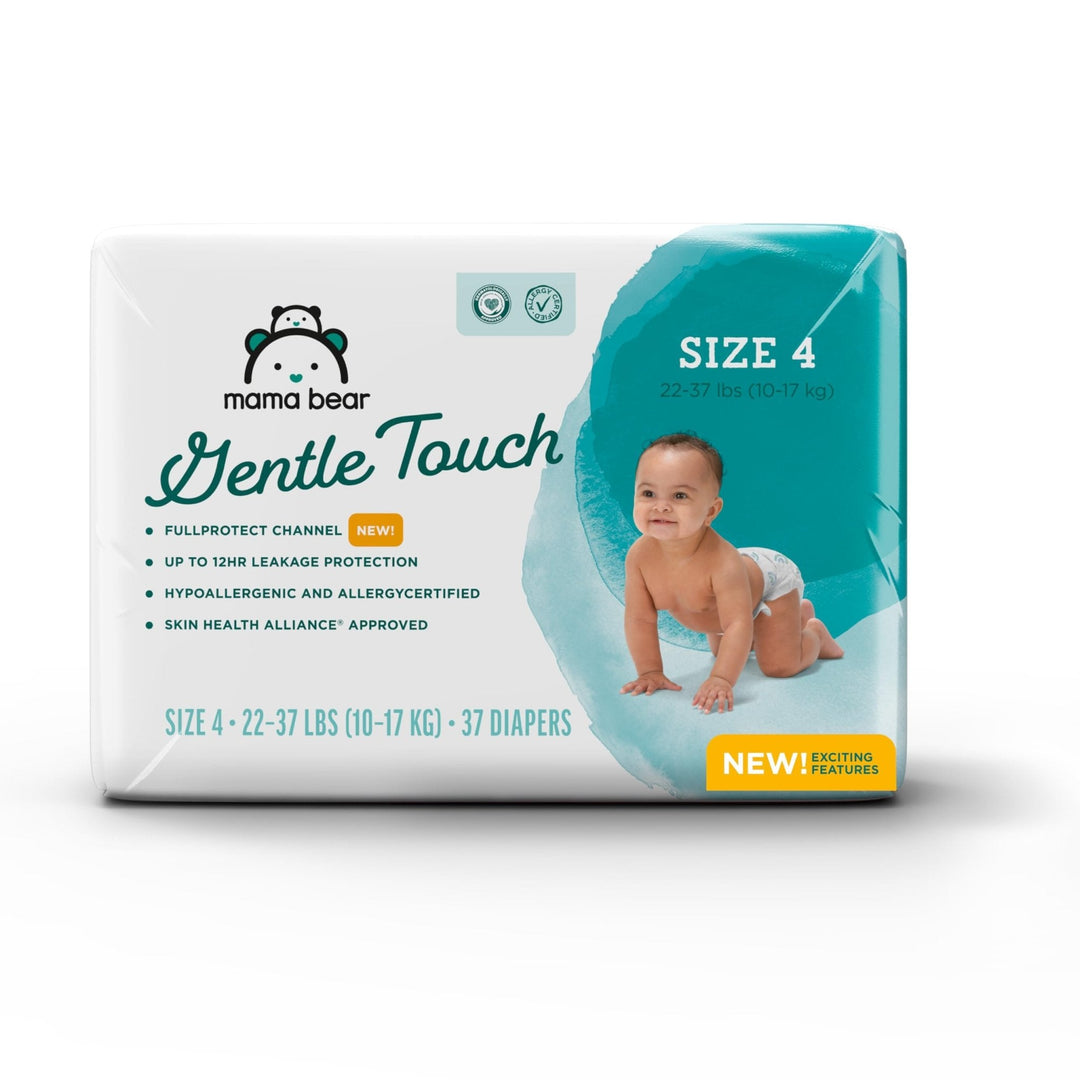 Amazon Brand - Mama Bear Gentle Touch Diapers, Size 5, 132 Count (4 packs of 33)