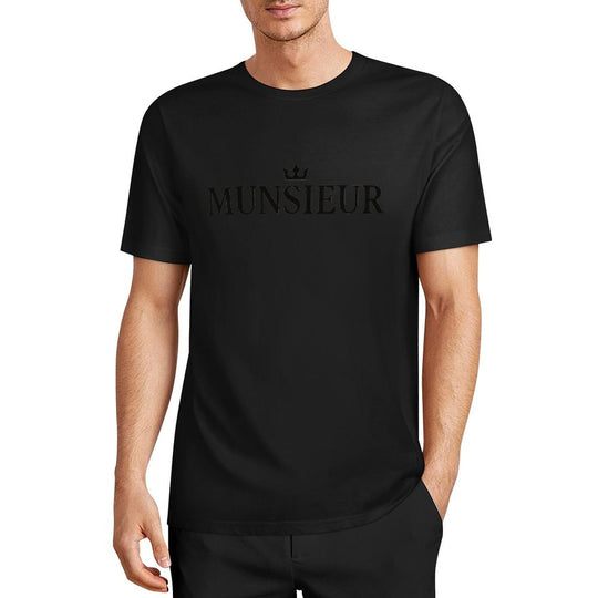 Munsieur Summer Signature Tee for Men Cotton Comfortable