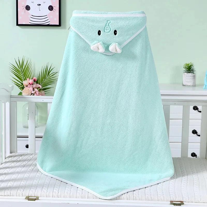 Baby Hooded Bath Towels Cartoon Animal Newborn Soft Towel Blanket Toddler Bathrobe Warm Sleeping Swaddle Wrap for Boys Girls