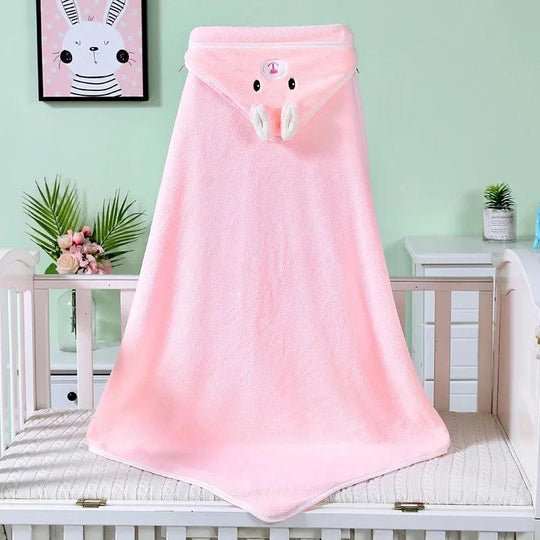 Baby Hooded Bath Towels Cartoon Animal Newborn Soft Towel Blanket Toddler Bathrobe Warm Sleeping Swaddle Wrap for Boys Girls