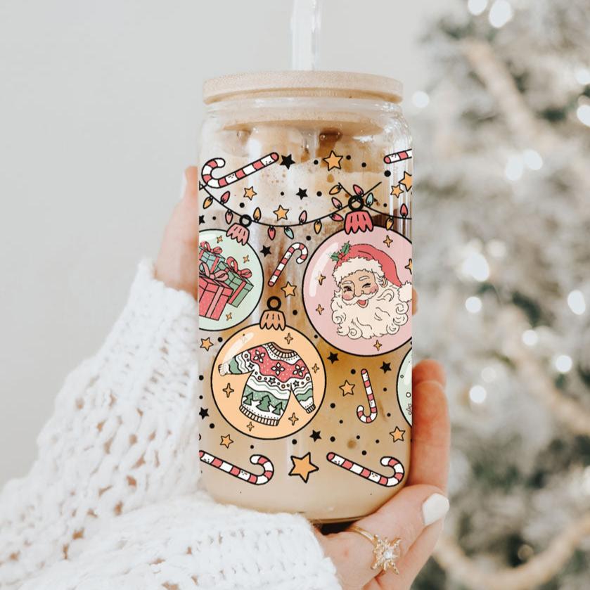 Balls Deep 17oz Christmas Mug Funny Holiday Cup With Ornament Design Humorous Seasonal Drinkware