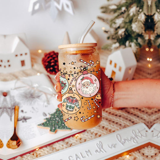 Balls Deep 17oz Christmas Mug Funny Holiday Cup With Ornament Design Humorous Seasonal Drinkware