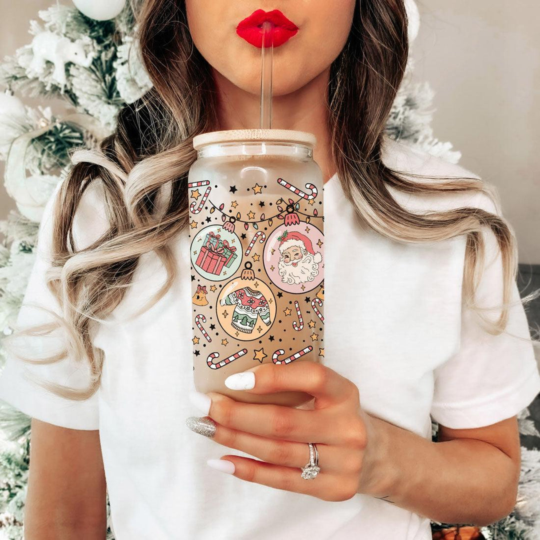 Balls Deep 17oz Christmas Mug Funny Holiday Cup With Ornament Design Humorous Seasonal Drinkware