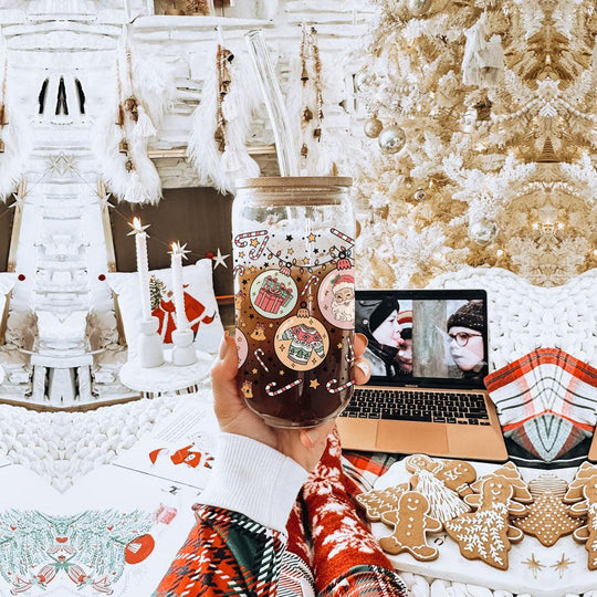 Balls Deep 17oz Christmas Mug Funny Holiday Cup With Ornament Design Humorous Seasonal Drinkware