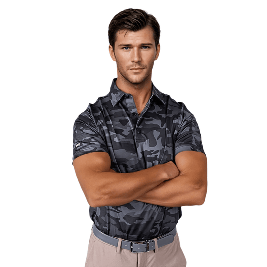 Black Camo Men's Polo