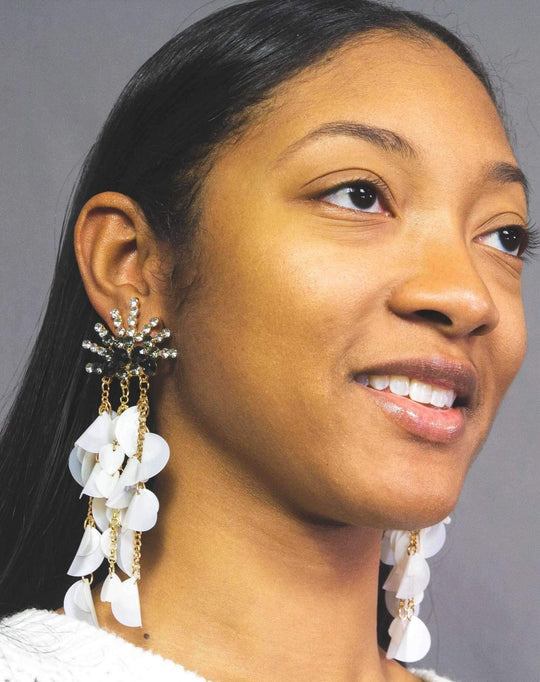 Sparkle Drop Dangle Earrings Crystal Chandelier Long