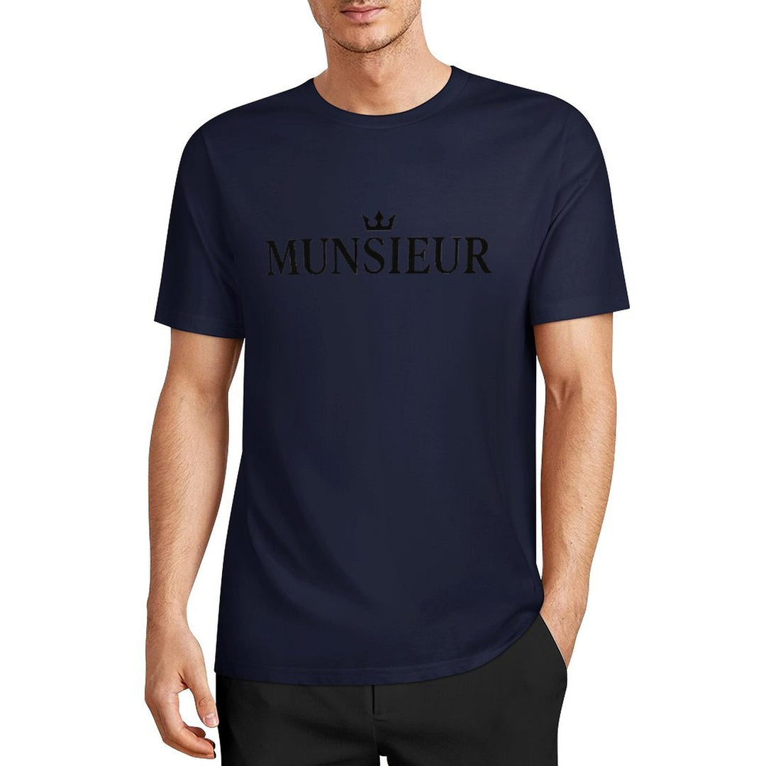 Munsieur Summer Signature Tee for Men Cotton Comfortable